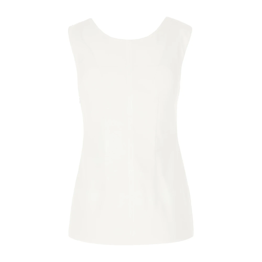 SPORTMAX Sleeveless Tops White Dames