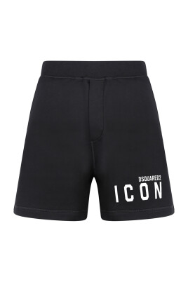 shorts-en-coton-noir-avec-logo