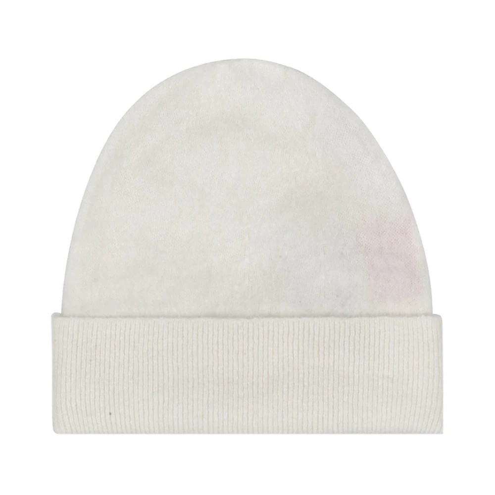 Absolut Cashmere Räfflad Cashmere Beanie Mössa Beige, Dam