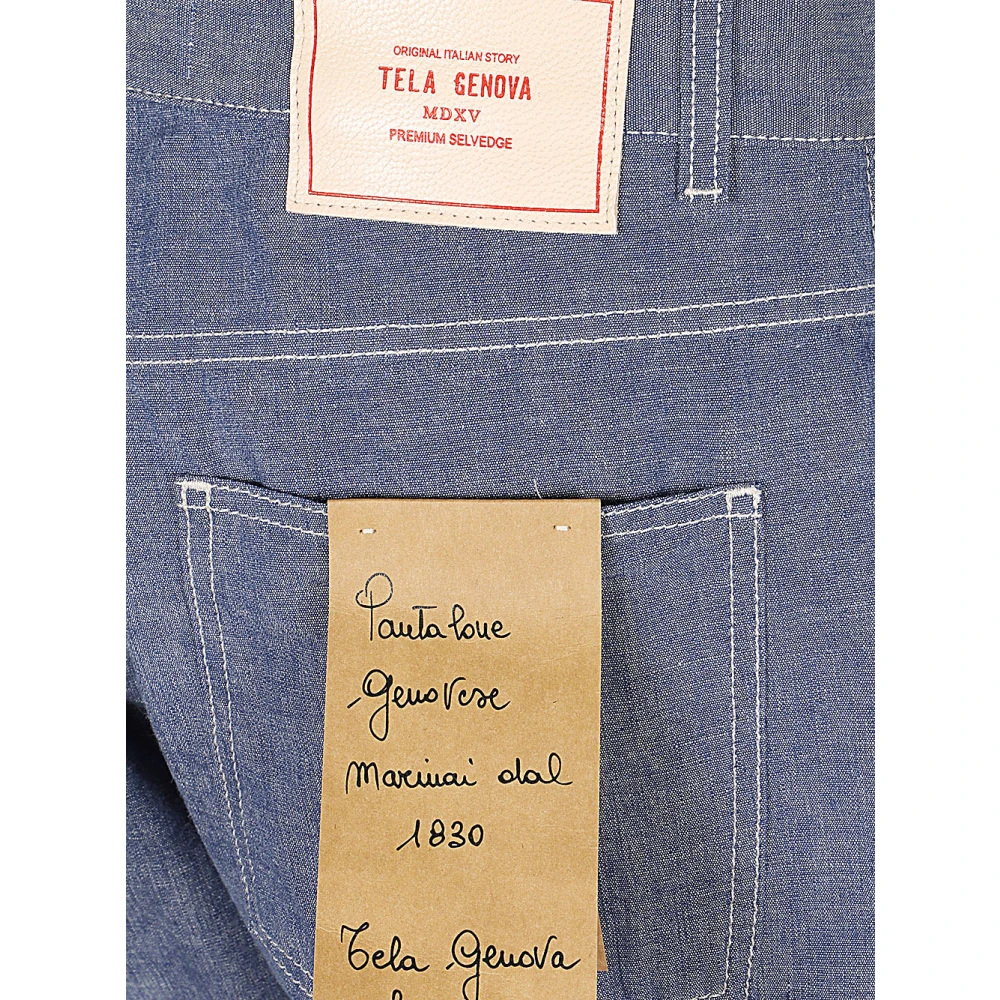 Tela Genova Straight Jeans Blue Heren