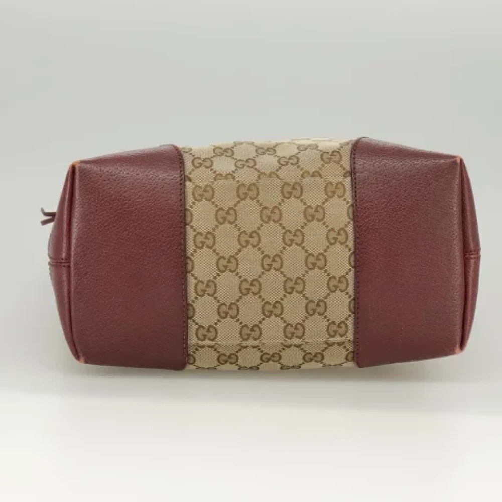 Gucci Vintage Pre-owned Canvas gucci-bags Beige Dames