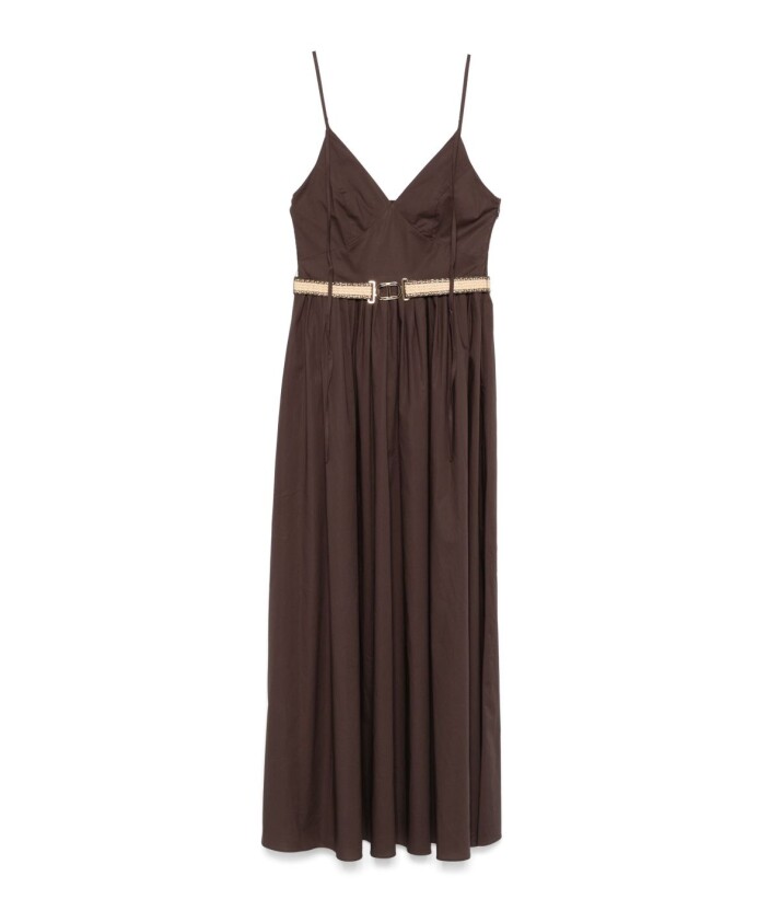 brown-dress-set