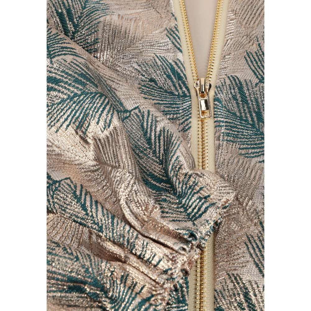 Amaya Amsterdam Gouden Bomberjack voor Vrouwen Multicolor Dames
