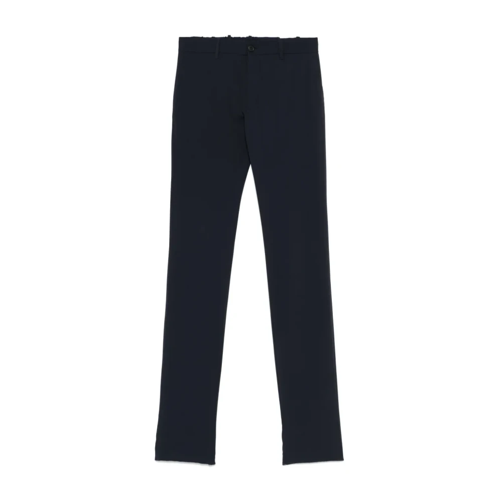 Incotex Slim Fit Dress Pants Zwart Blue Heren