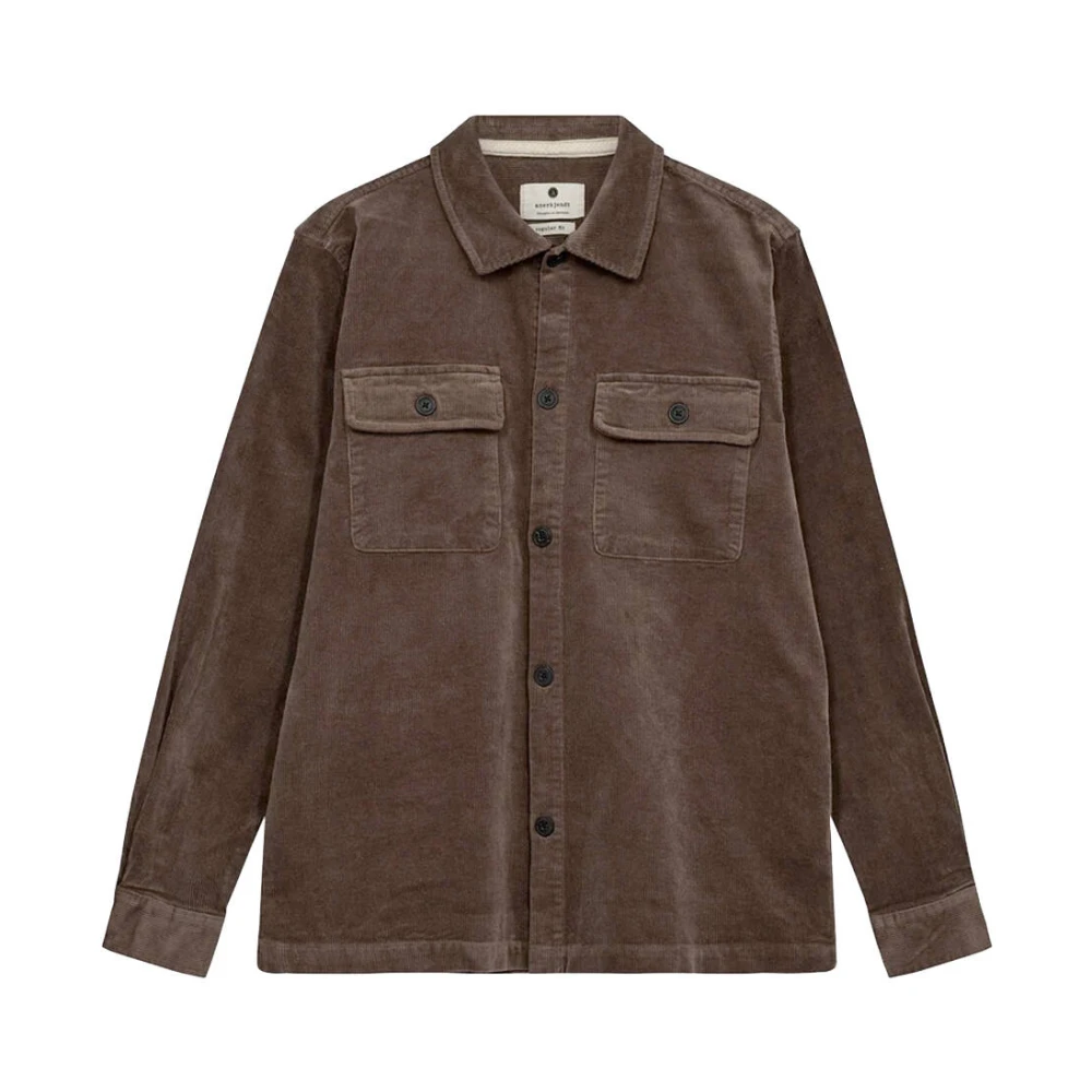 ANERKJENDT Heren Overhemden Akoscar Cord Overshirt Bruin