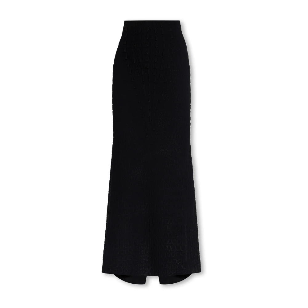 Alaïa Maxi rok met dierenmotief Black Dames