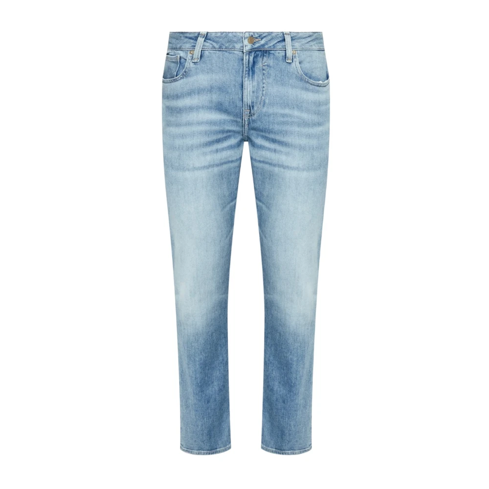 Guess Klassieke Denim Jeans met Vijf Zakken Blue Heren