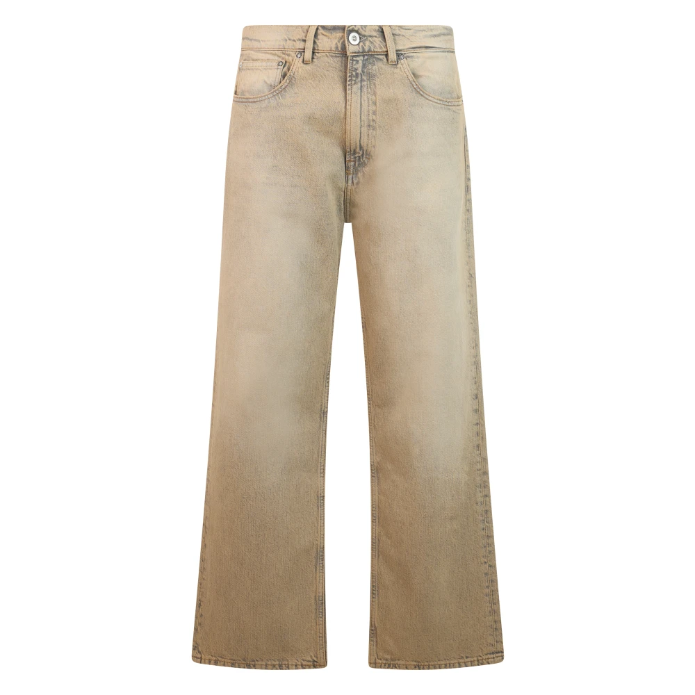 Our Legacy Jeans With Wide Legs - Male - Wide Jeans - Beige - W32 - Jeans