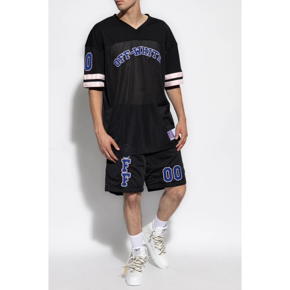 Off White Logo shorts Black Heren
