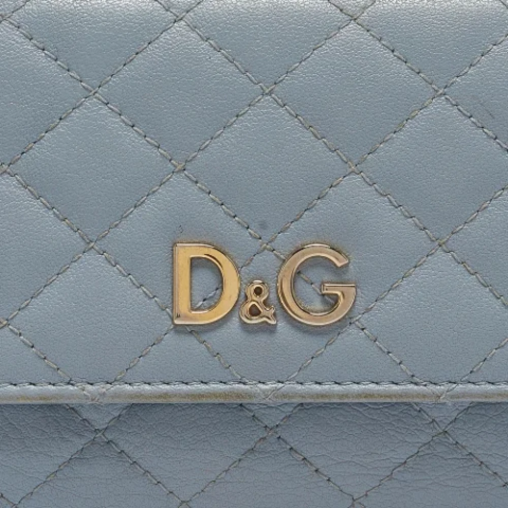 Dolce & Gabbana Pre-owned Leather wallets Blue Dames