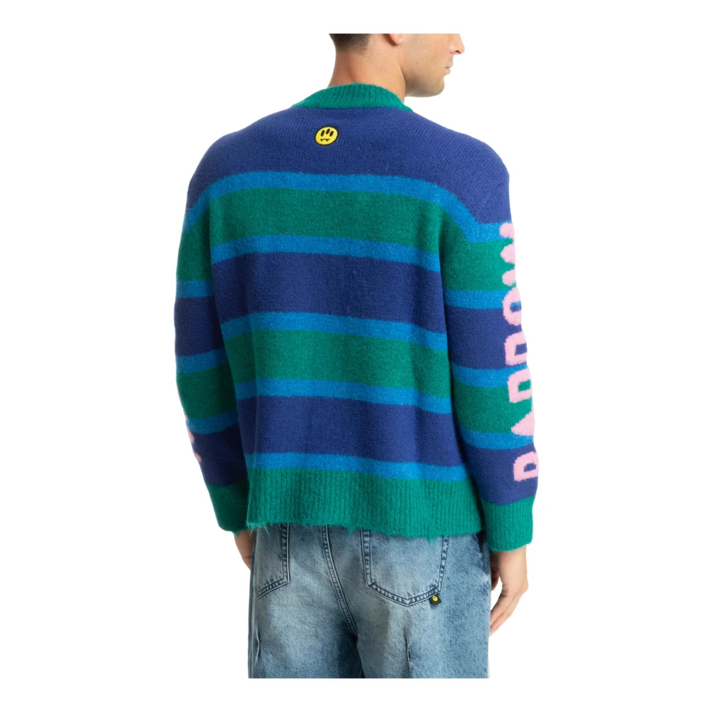 Barrow Gestreepte Multicolor Sweater met Logo Borduursels Multicolor Heren