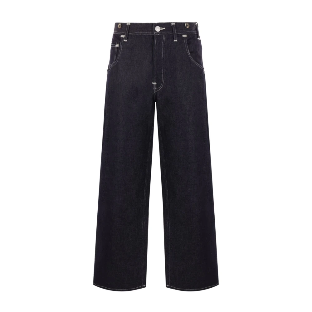 Junya Watanabe Blauwe Wide Leg Jeans Levi's Samenwerking Blue Heren