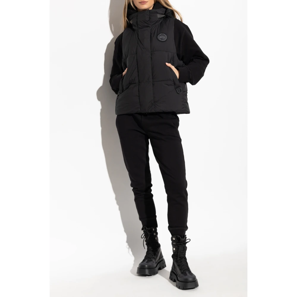 Canada Goose Donsvest met capuchon Black Dames