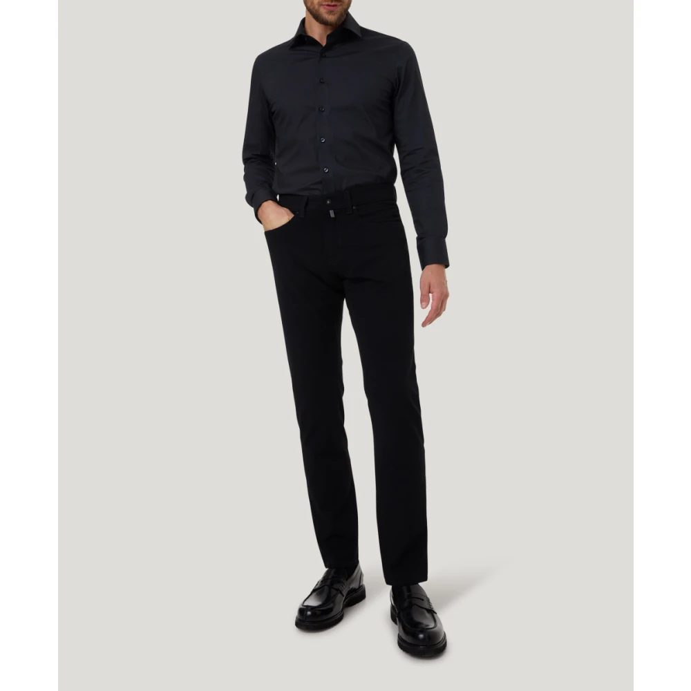 Pierre Cardin Futureflex Tapered 5-Pocket Broek Black Heren