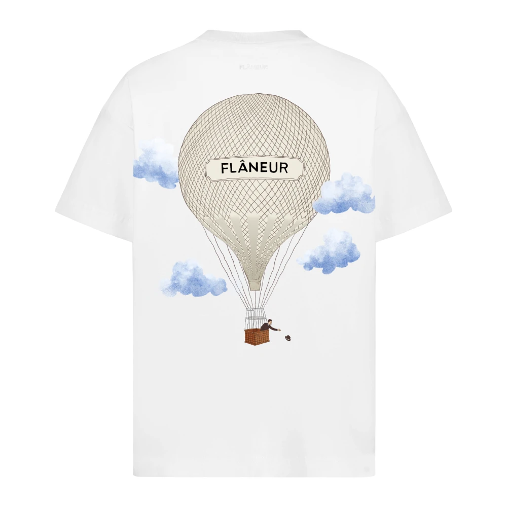 Flâneur Aéronautique White T-Shirt White Heren