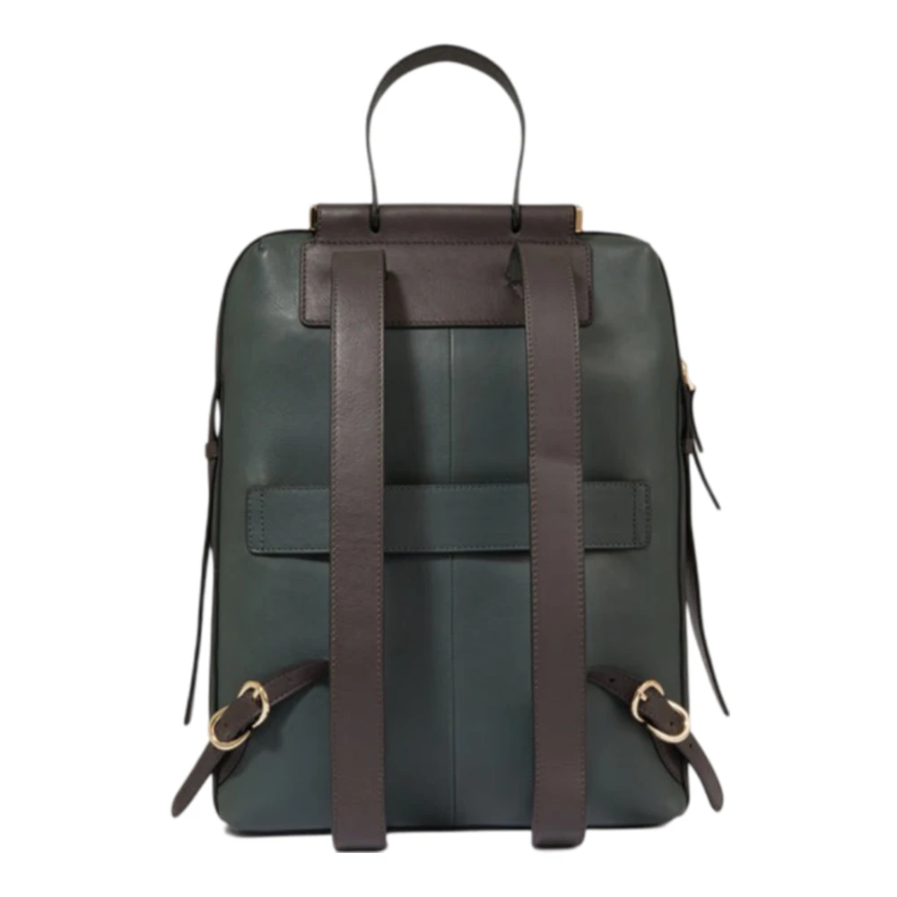 Piquadro Groene rugzak met laptop en iPad Green Dames
