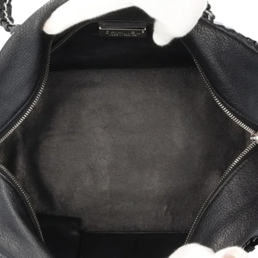 Chanel Vintage Pre-owned Leather handbags Black Dames