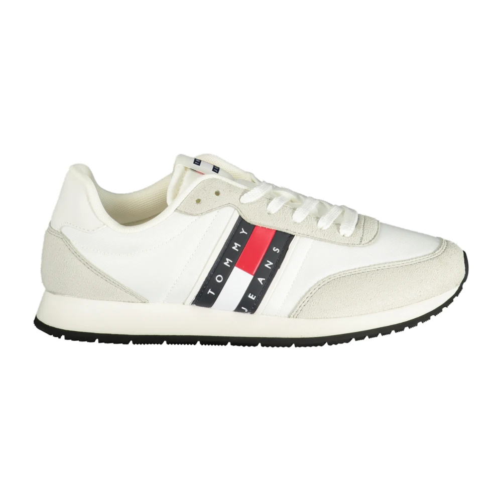 Tommy Hilfiger Men's White Sneakers, 12 Uk, Sports Shoe