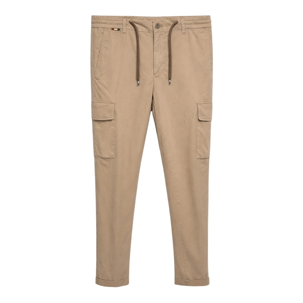 Mason's Men's Beige Slim-Fit Trousers, M, Chile Cargo Trousers