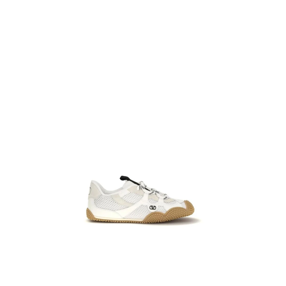 Valentino Garavani Women's White Sneakers, 8 Uk, Polyamide Athletic Trainers