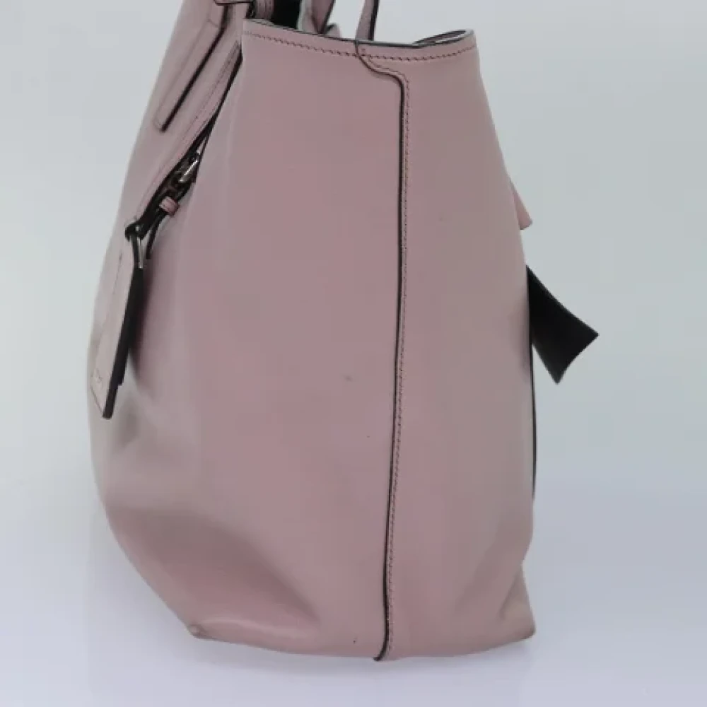 Prada Vintage Pre-owned Leather totes Pink Dames
