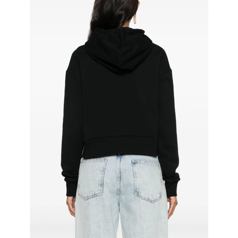 Balmain Zwarte Hoodie Trui Jersey Logo Black Dames