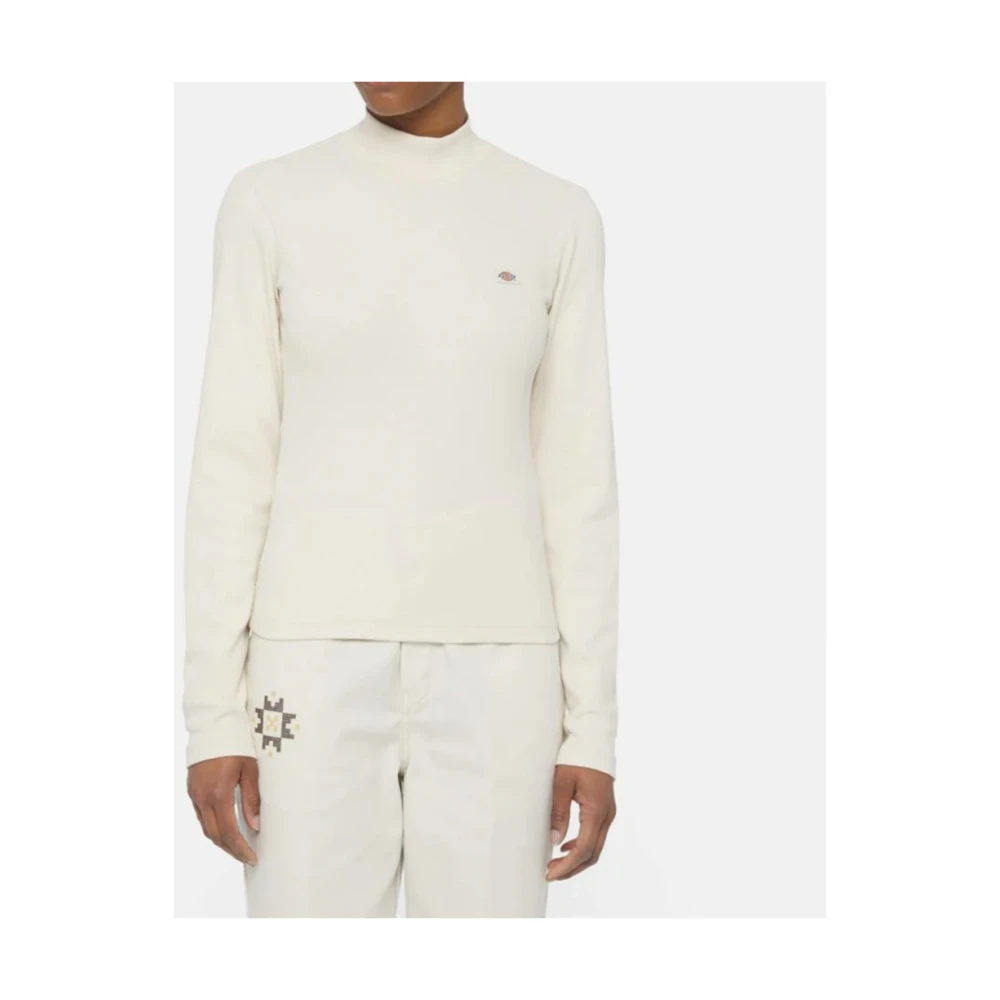 Dickies Marysville Longsleeve Tee in Wit Beige Dames