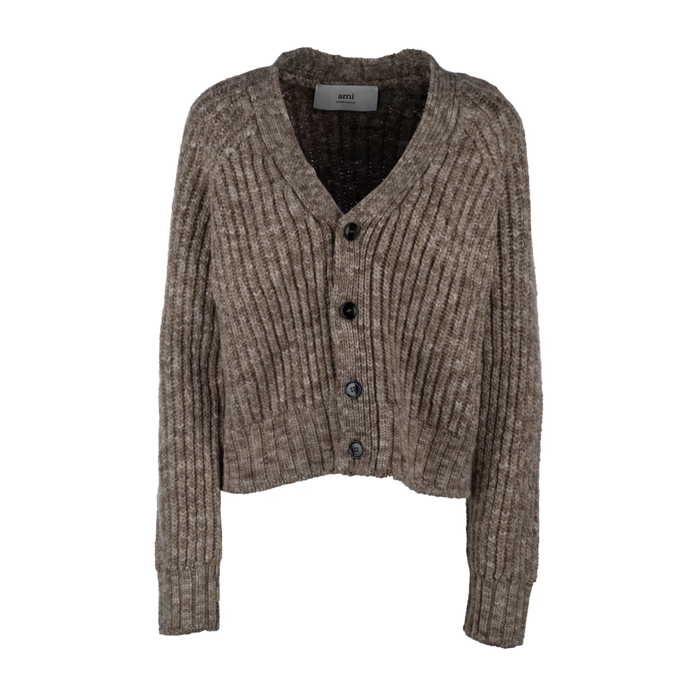 Ami Paris Stijlvolle Gebreide Collectie voor Jou Brown Dames