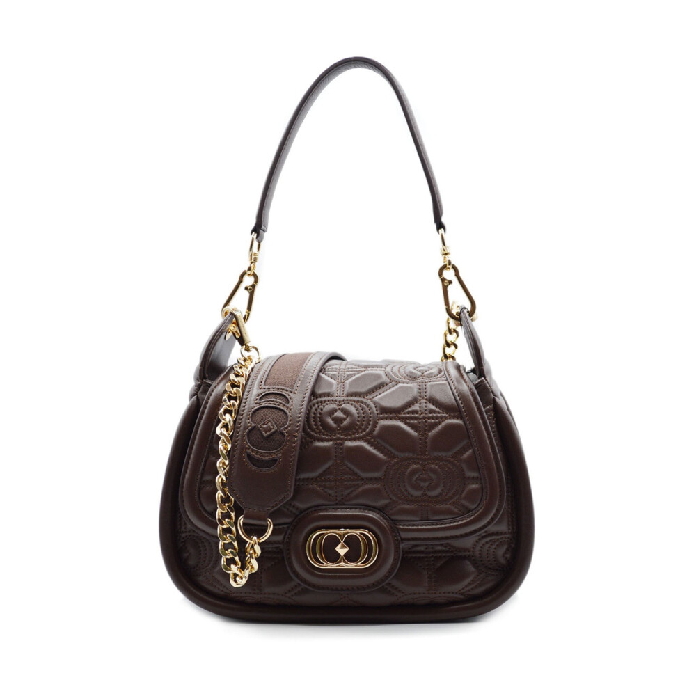 Bolso marron oscuro online mujer