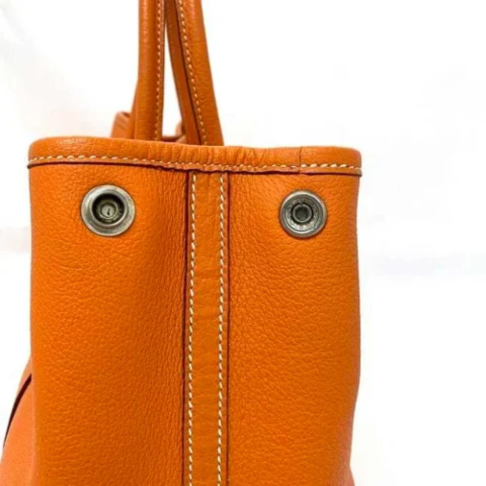 Hermès Vintage Pre-owned Fabric handbags Orange Dames