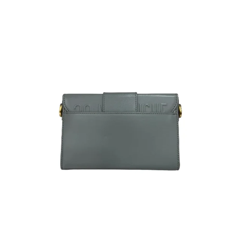 Dior Vintage Pre-owned Leather dior-bags Gray Dames