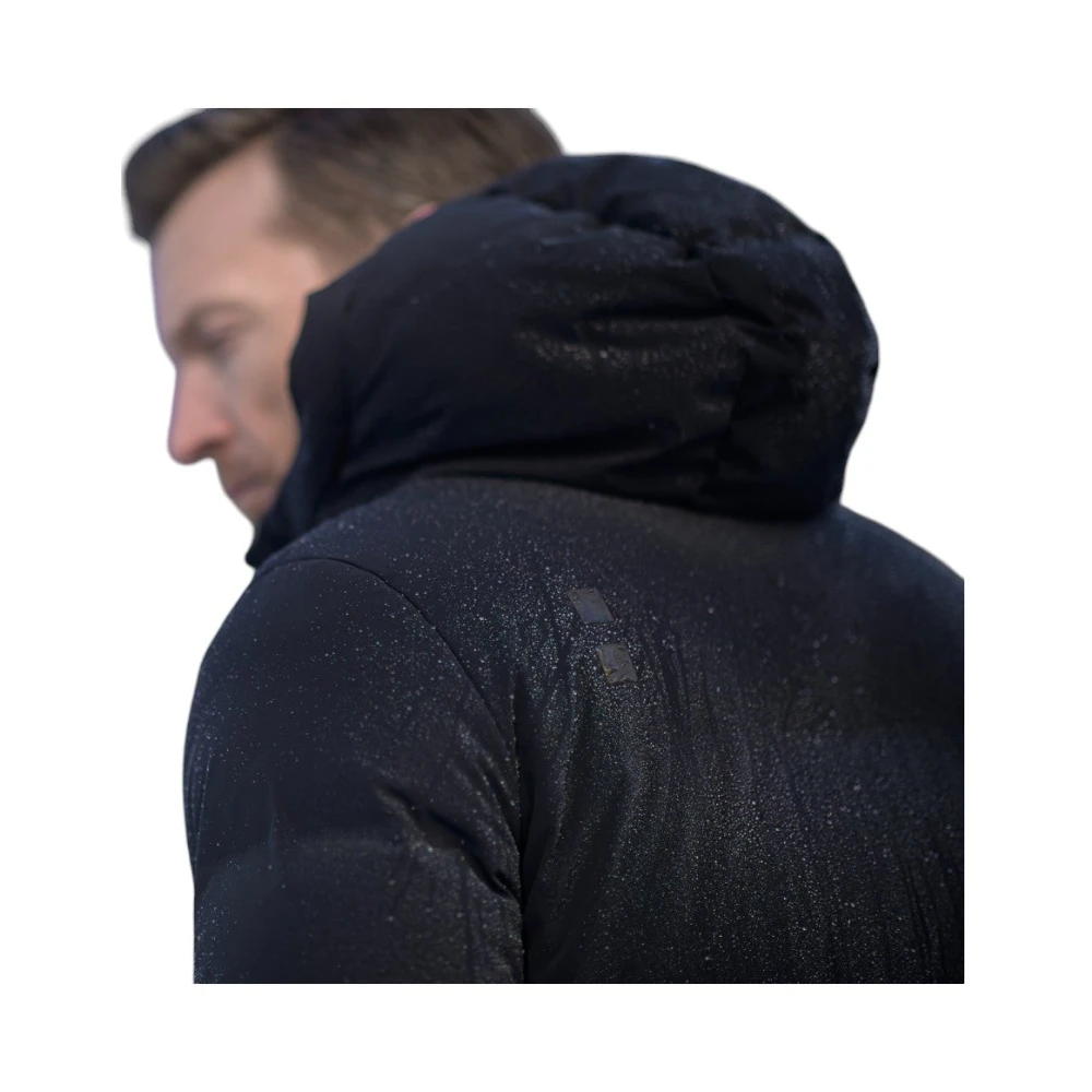 UBR Ultra Warme Zwarte Parka Jas Black Heren