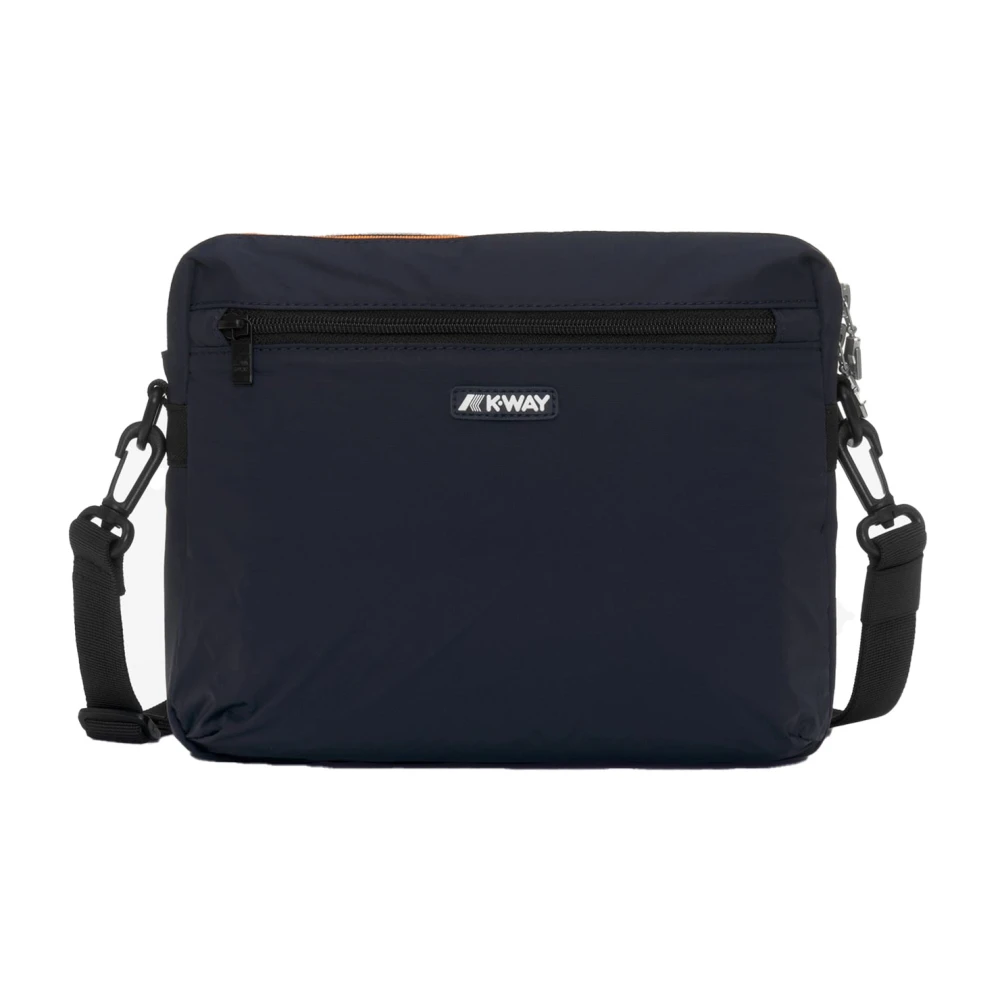 Borsa A Tracolla K-Way Moire Pouch Bag Donna Blu Unica - Immagine 3