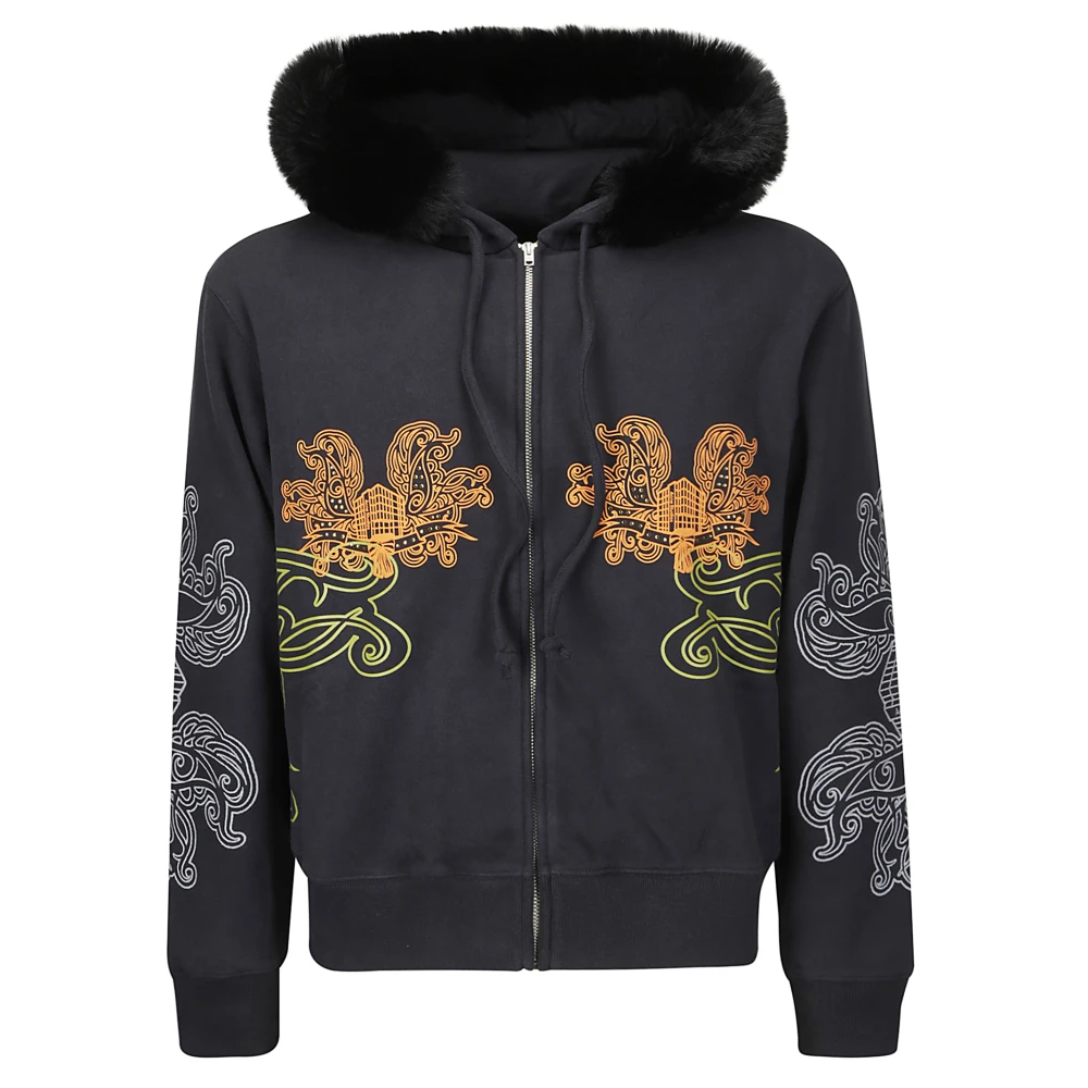 Acne Studios Bont Hoodie met Voorkant Print Black Heren