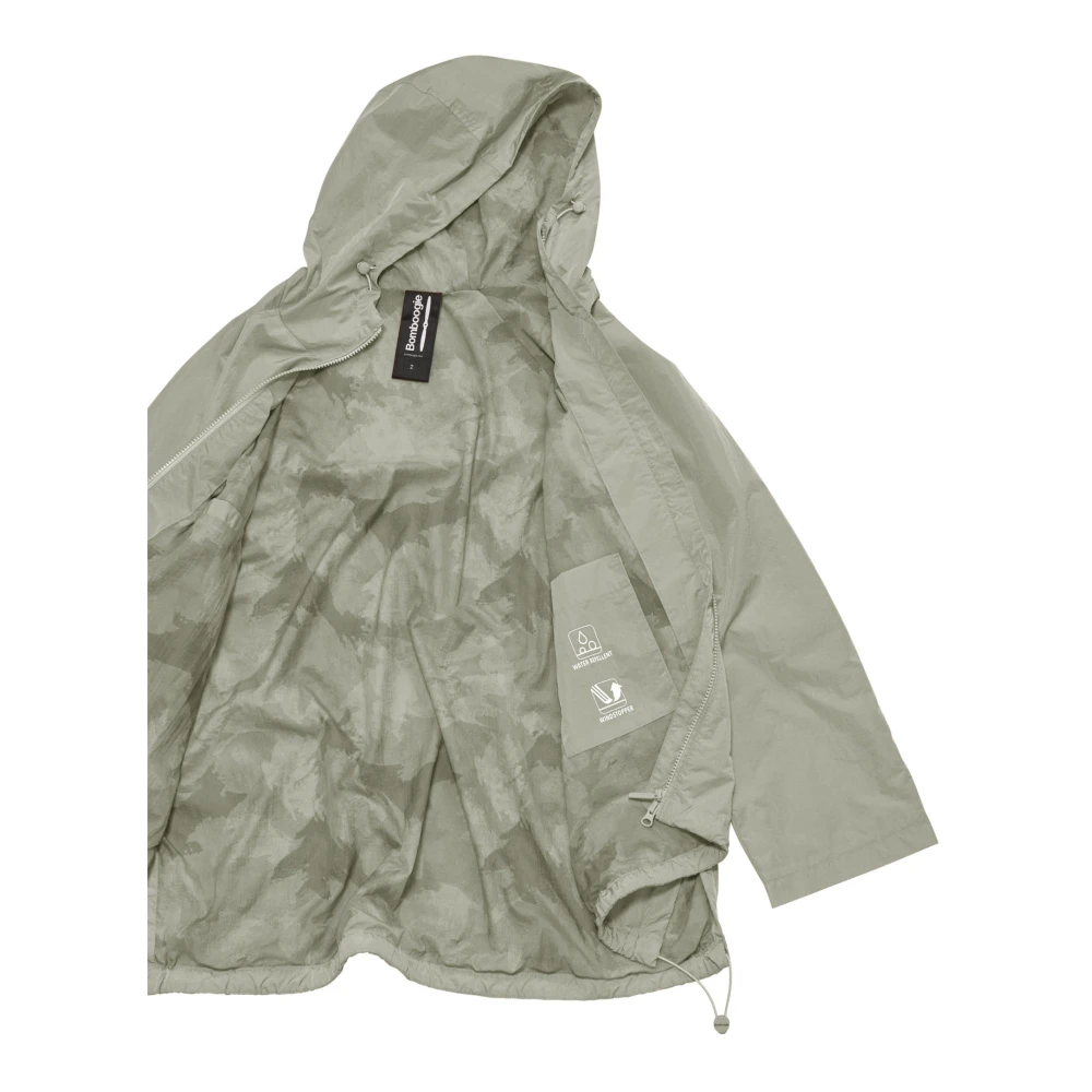 BomBoogie Regenbestendige Nylon Cape met Maxi Capuchon Black Dames