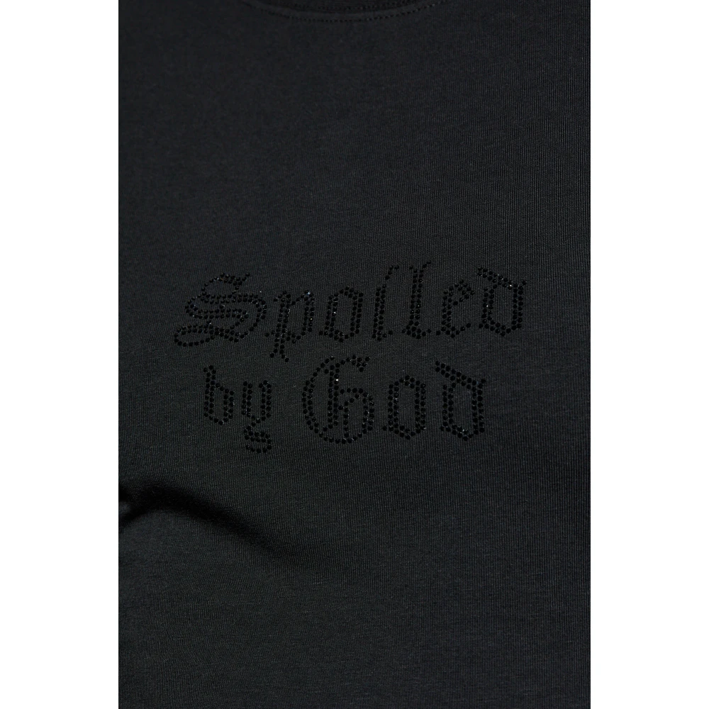 Vetements T-shirt met logo Black Dames