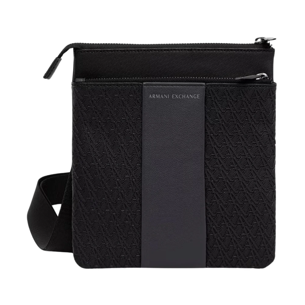 Armani Exchange Uomo Nero - Borsa A Tracolla Piatta - Bags - One Size - Immagine 4