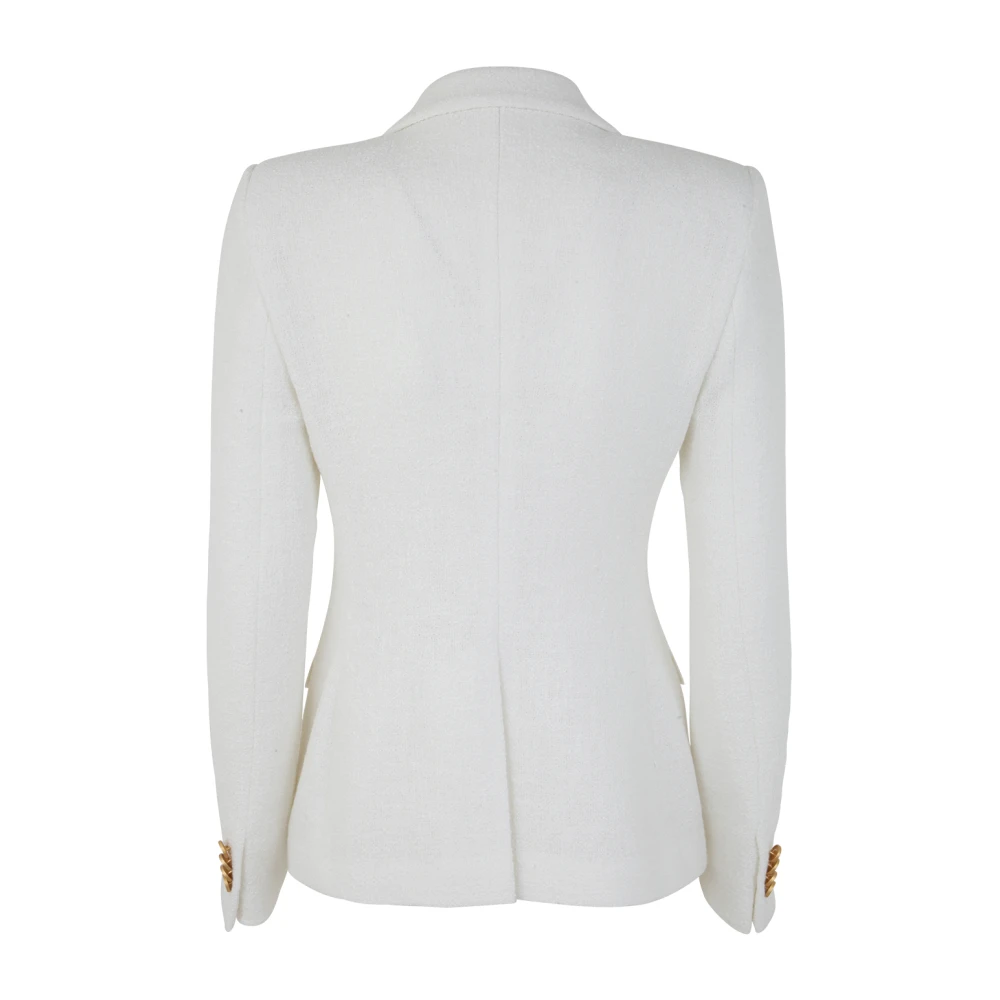Tagliatore Upgrade je garderobe met een dubbelrijige blazer White Dames