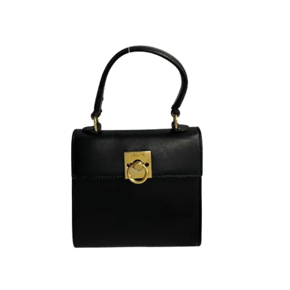 Celine Vintage Pre-owned Leather celine-bags Black Dames