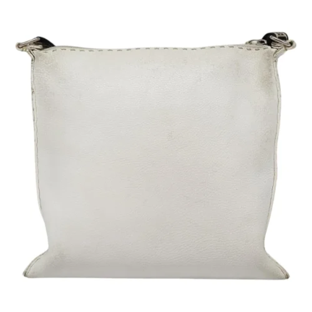 Fendi Vintage Pre-owned Leather fendi-bags Gray Dames