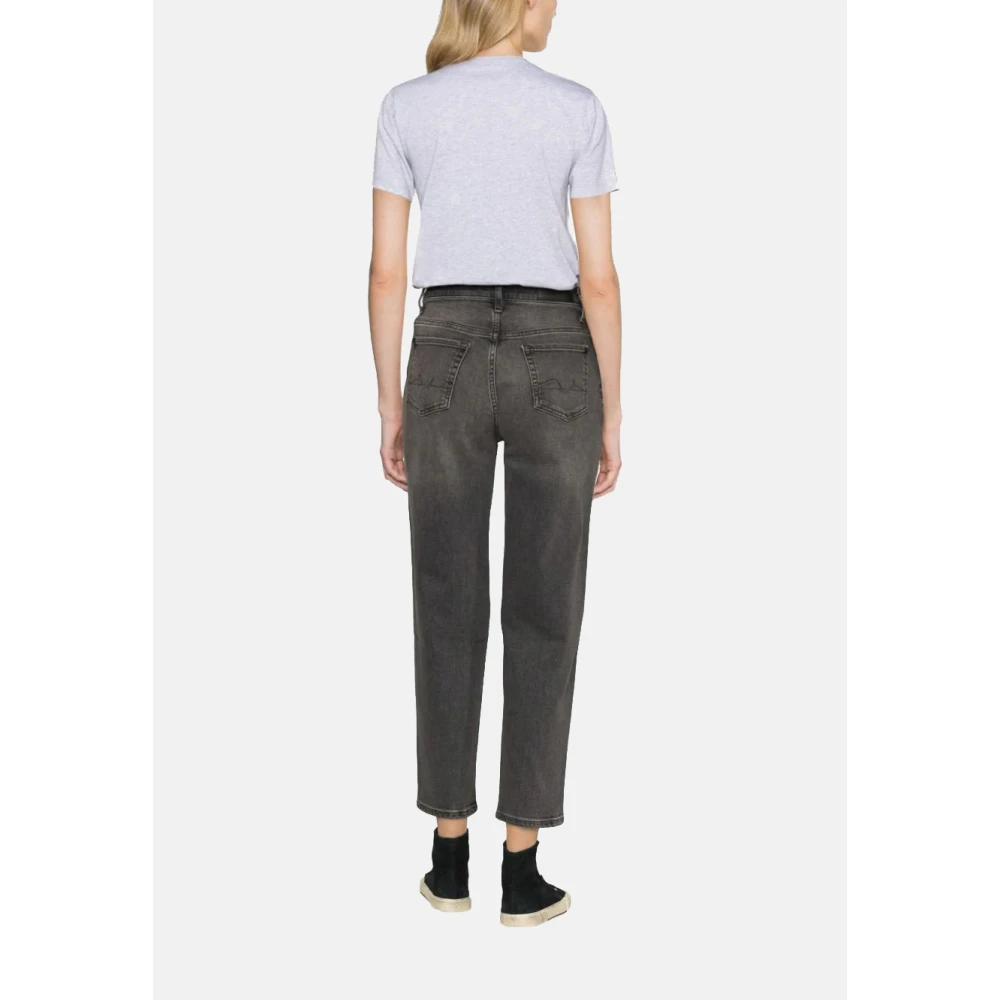 7 For All Mankind Cropped Jeans Dames Gray Dames