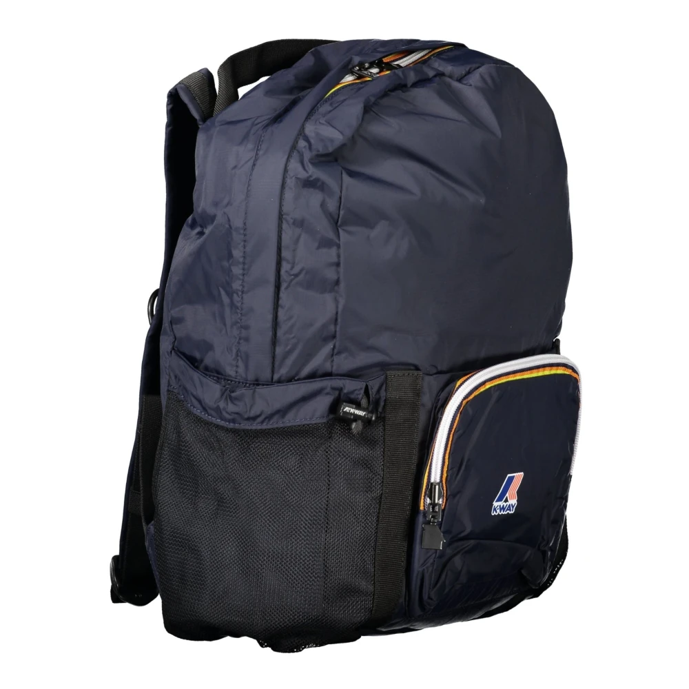 K-way Blauwe Heren Rugzak Contrast Details Blue Heren