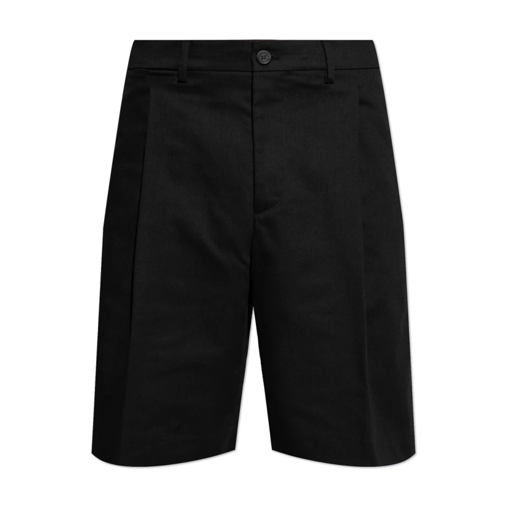 Golden Goose Shorts met Logo Patch Black Heren