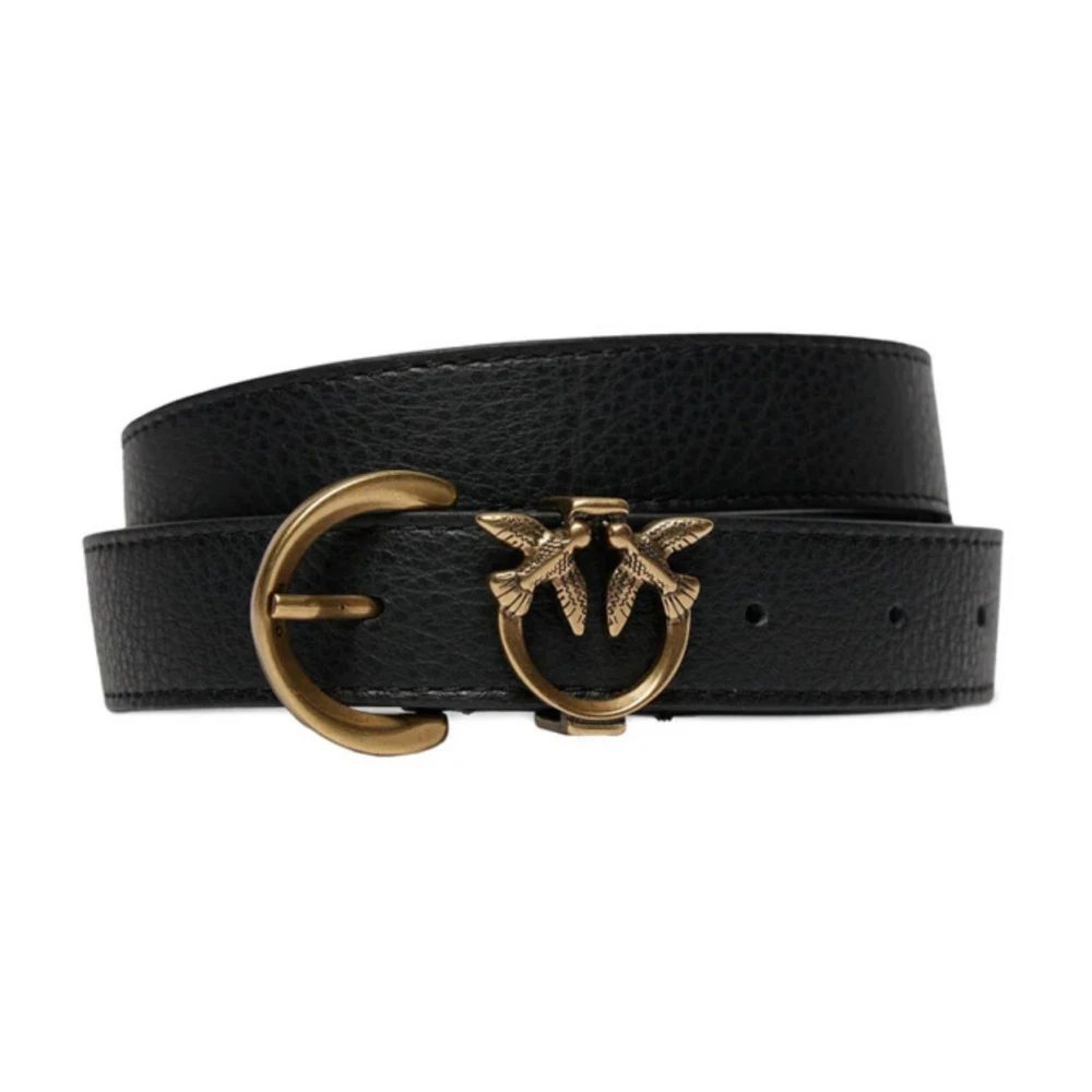 Pinko Women's Black Tamboril H2.5 Belt - Belts - M - Accessories
