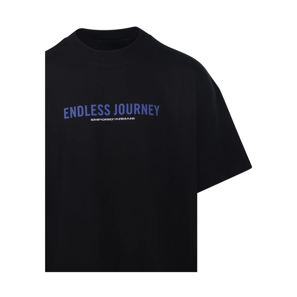 Emporio Armani Zwart T-shirt 0999 Black Heren