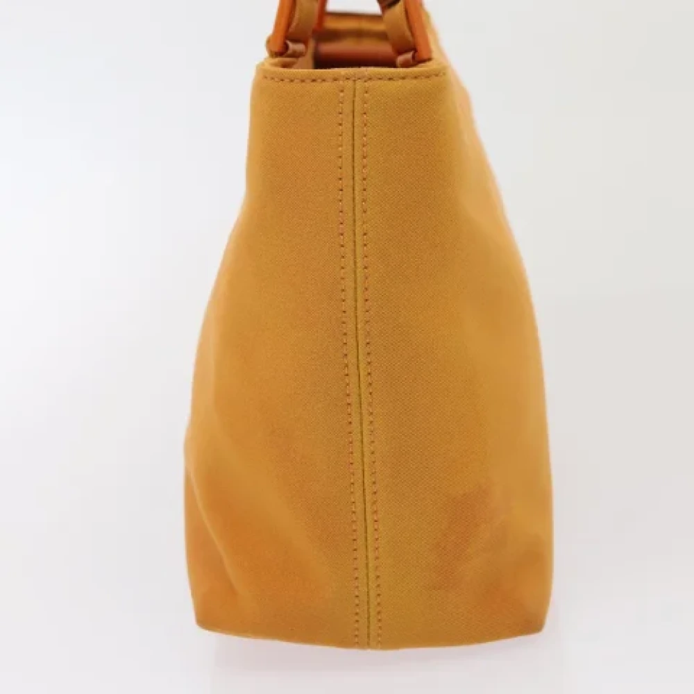 Salvatore Ferragamo Pre-owned Canvas handbags Orange Dames