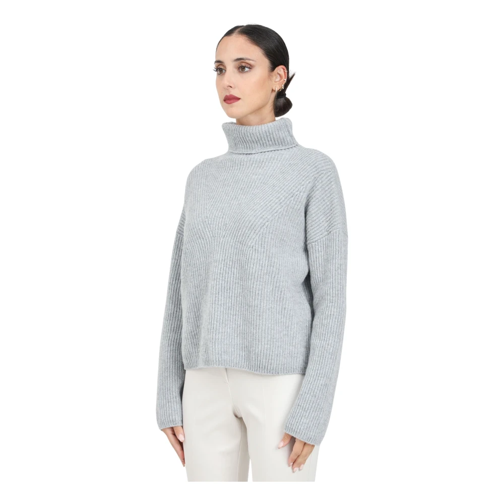 Max Mara Grijze coltrui Gray Dames
