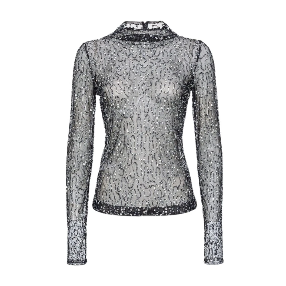 Pinko Women's Black - Tops - Long Sleeve T-Shirts - S - Tops