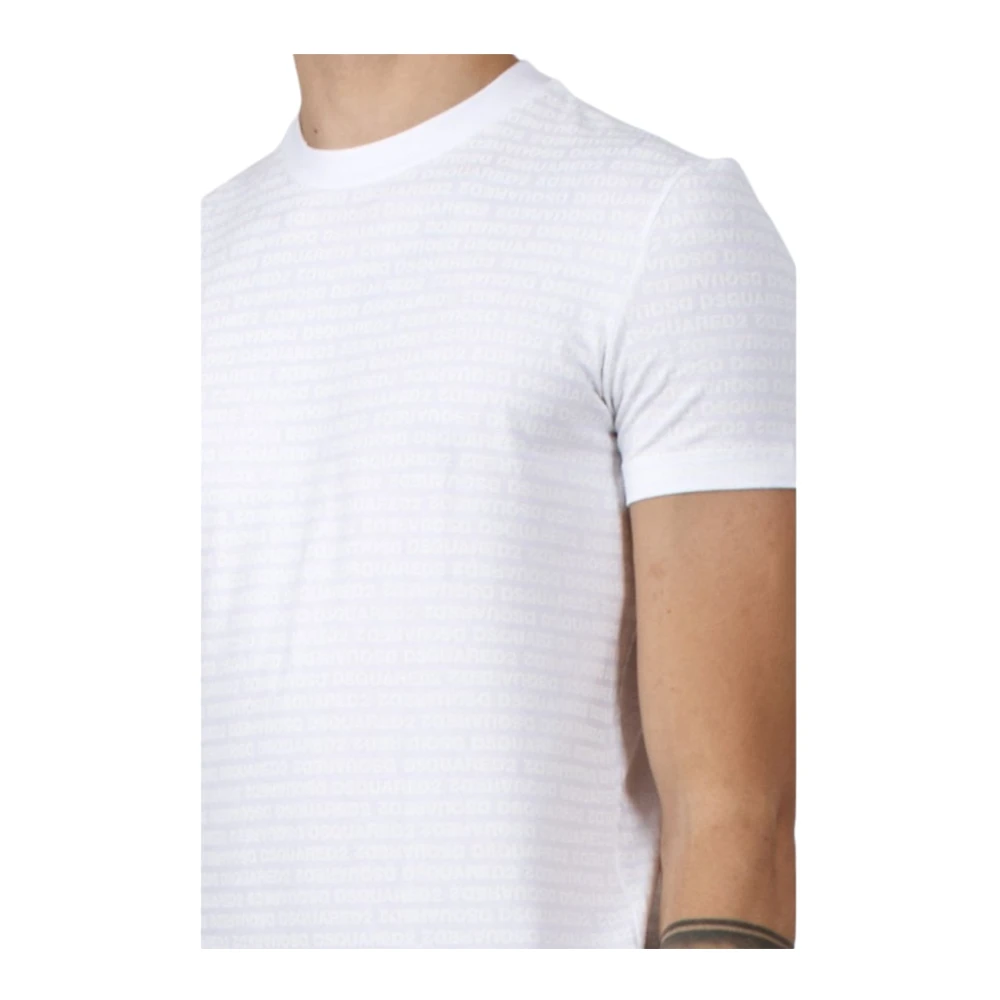 Dsquared2 Katoenen T-Shirt Korte Mouw White Heren