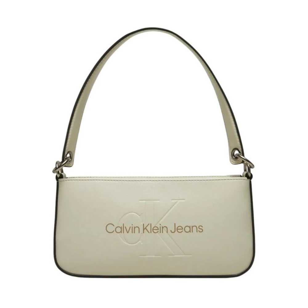 Calvin Klein Jeans Moderne Witte Handtas Vrouwen Collectie White Dames